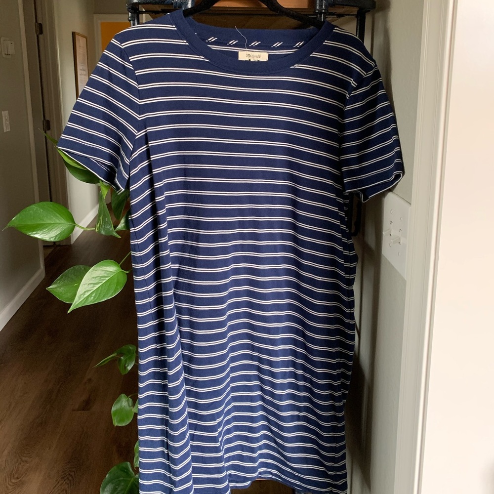 Madewell striped t-shirt dress